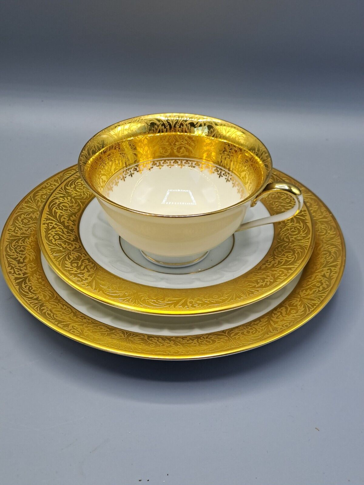 Hutschenreuther Porzellan, 1 Tasse, Untertasse und Teller